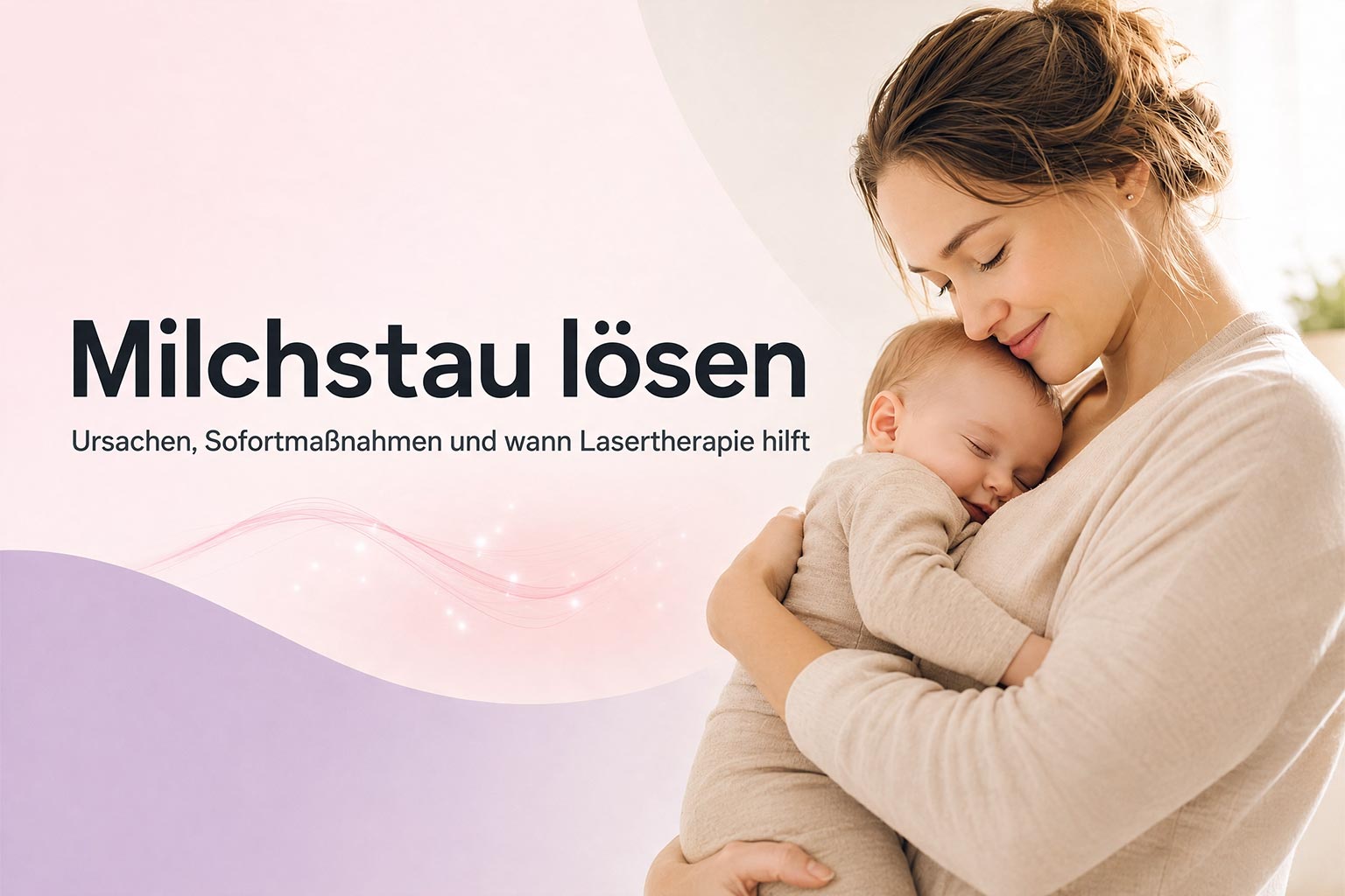 Milchstau lösen Ursachen, Sofortmaßnahmen und wann Lasertherapie hilft